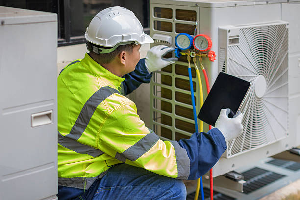 Professional Air Duct Cleaning technician working in Dolgeville, NY